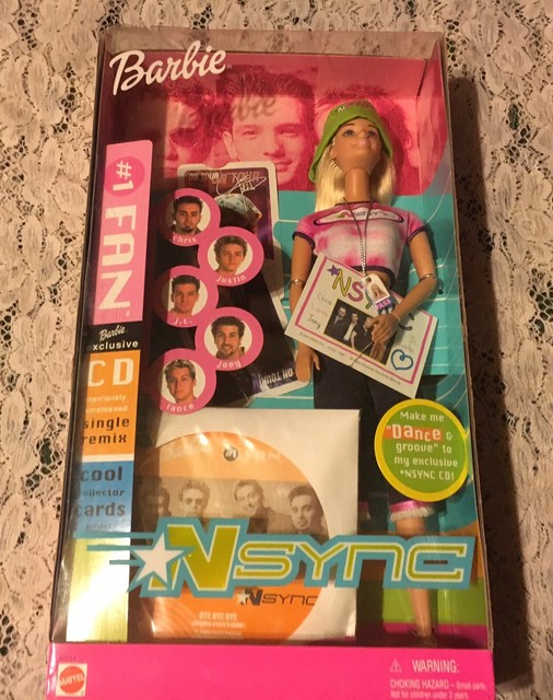 NIB 2000 NSYNC BARBIE DOLL IN ORIGINAL BOX WITH EXCLUSIVE CD OF NSYNC