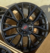 19” Subaru STi STI WRX Gloss Black Wheels Rims Rines Stock Factory OEM (4)