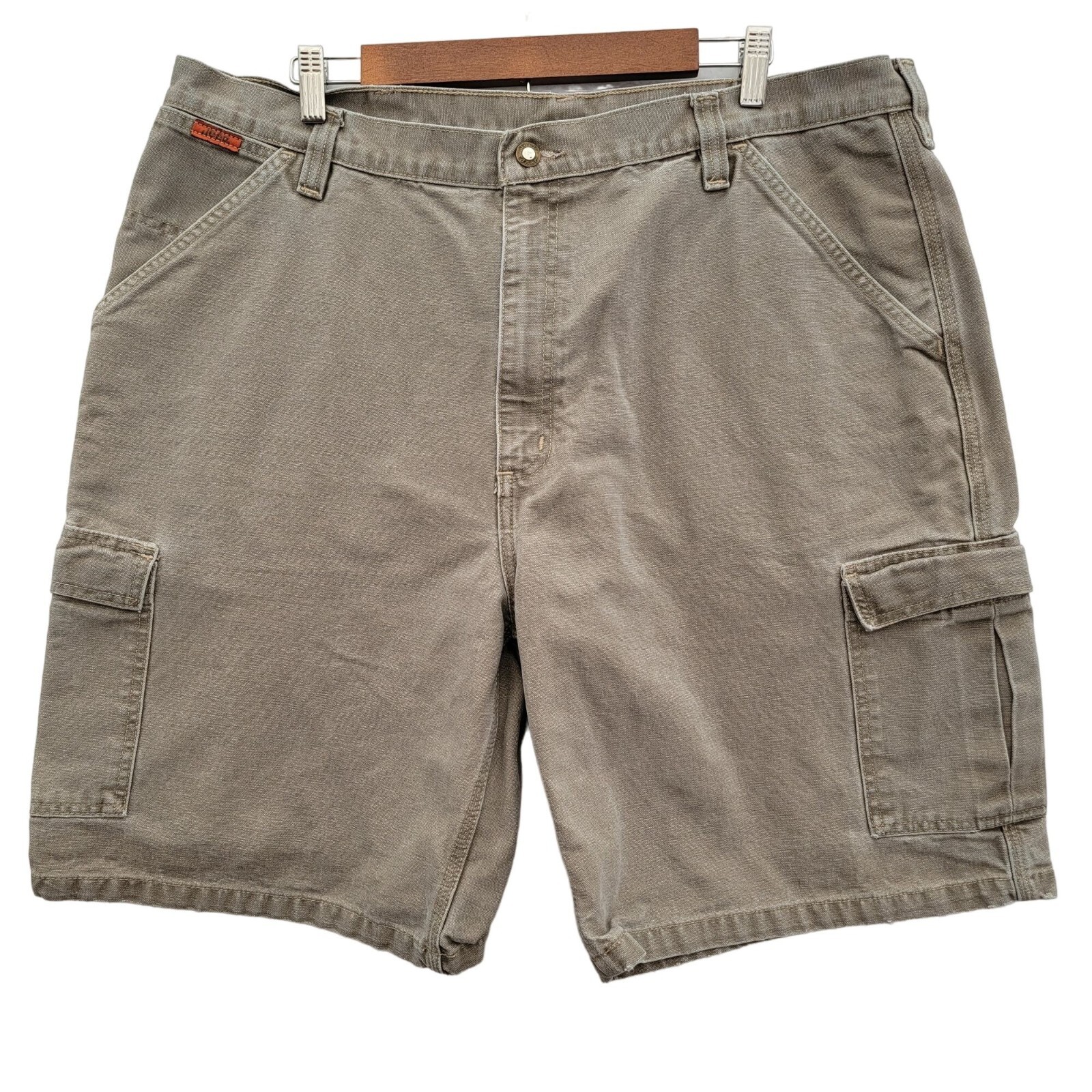 Jeep Canvas Cargo Shorts Mens 42 Brown Cotton Casual … Gem