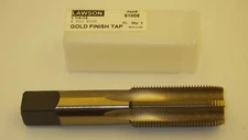 LAWSON 61008 GOLD FINISH TAP 1 1/4-12 , 6 FLT HSS PLUG TAP NIB