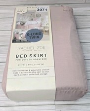 New Rachel Zoe Bed Skirt Lofted Bedroom Dorm Bed Twin / XL Pale Gray College