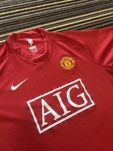 Original Authentic Nike Manchester United 2007/2008 Heimtrikot Herren Medium - Bild 3 von 9