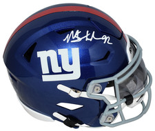MICHAEL STRAHAN AUTOGRAPHED NEW YORK GIANTS SPEEDFLEX MIDI HELMET BECKETT