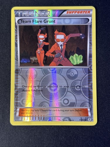 Team Flare Grunt 73/83 Generations Reverse Holo 2016 Near Mint English