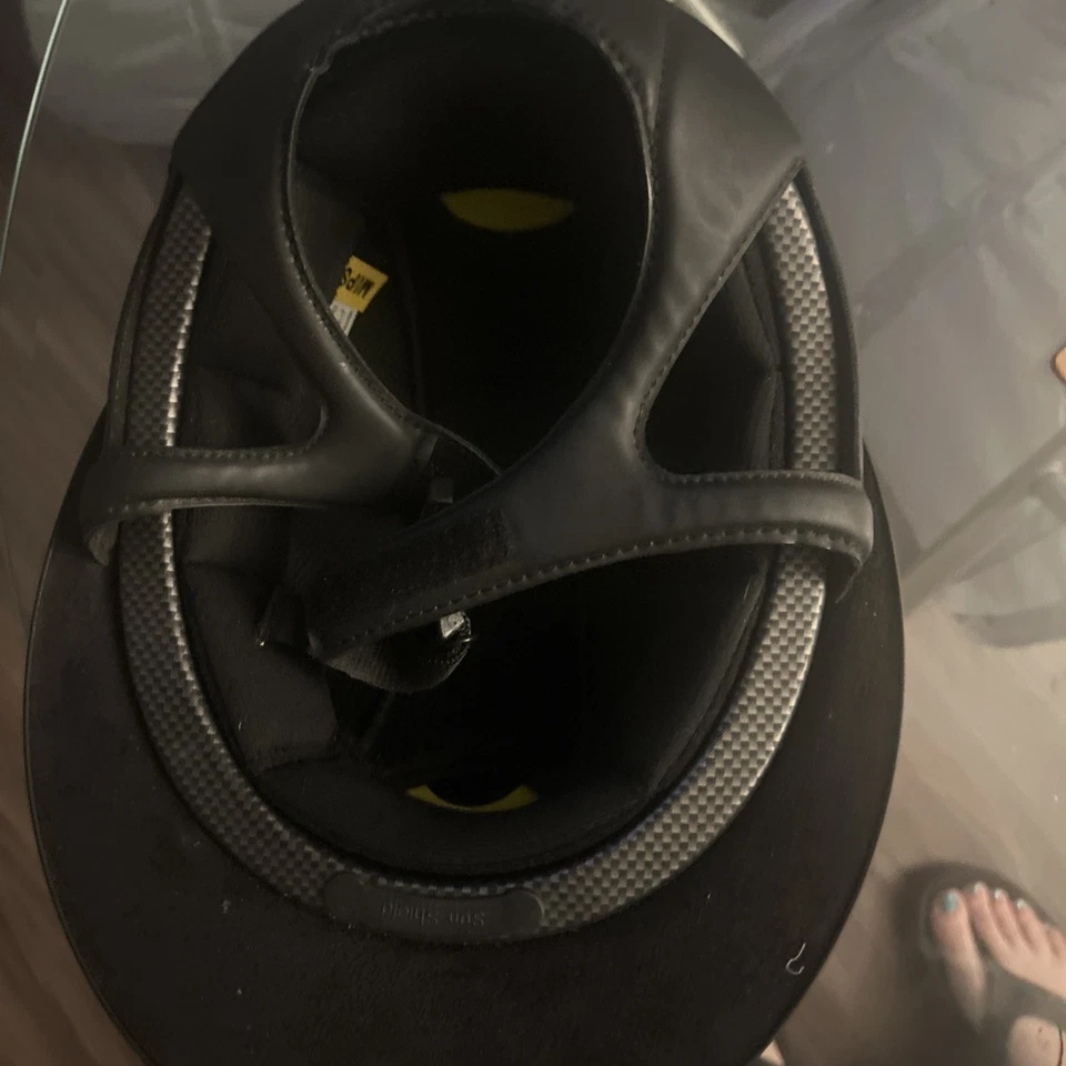 Casco de equitación ovalado de ala ancha Onek tecnología MIPS medio largo Foto 4 de 4