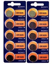 Sony CR1620 CR 1620 Lithium 3V Batteries pack 10