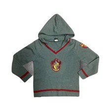 Harry Potter Wizarding World GRYFFINDOR Kids Size Large Green Pullover Sweater