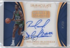 2017 Panini Immaculate Marks of Greatness /99 Rolando Blackman #MG-RBK Auto 0c6