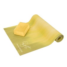Davina McCall Yoga Mat & Block Set in Yellow
