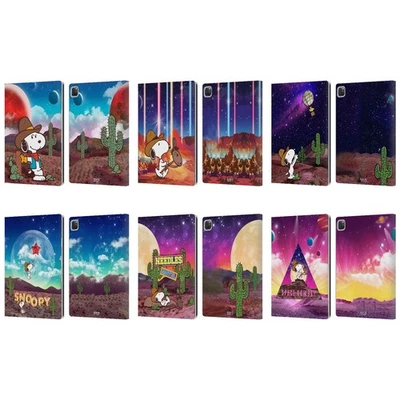 OFFICIAL PEANUTS SNOOPY SPACE COWBOY LEATHER BOOK WALLET CASE FOR APPLE iPAD