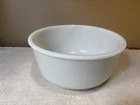Vintage Milk Glass Bowl White Mixing Utility Bowl Mid Century Unmarked