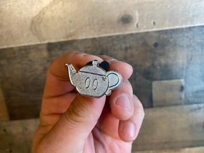 Hidden Mickey Teapot 2018 Chaser Pin Metal Pinback Disney Kitchen Essentials Hat