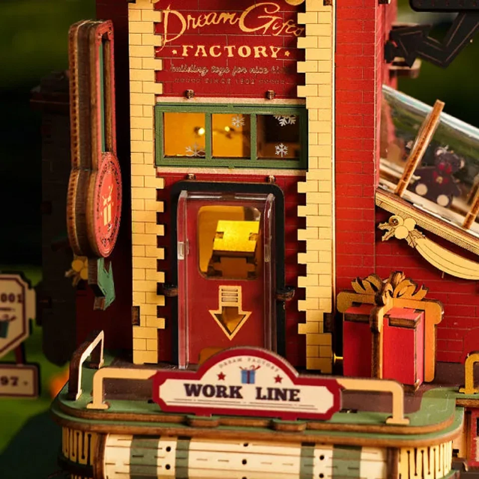 ROKR Christmas Dream Gift Factory Wooden Music Box. New 100% - Image 3 of 4