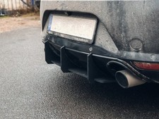 Prolunga diffusore paraurti posteriore con nervature/alette per Seat Leon mk2 1p Cupra FR