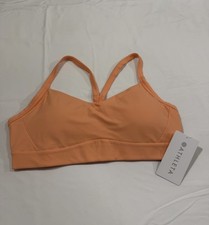 Athleta Women  s Sports Bra Size Small Peach Racerback A-C Cups Vital Bra NWT
