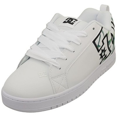 DC Shoes COURT GRAFFIK Skate Trainer Herren Weiß Schwarz - 44.5 EU