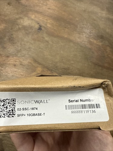 SONICWALL SFP+ 10GBASE-T TRANSCEIVER COPPER RJ45 MODULE - Picture 2 of 3