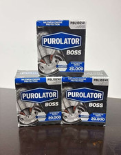 3x Purolator Boss Pbl10241 Oil Filter Spin-on 20k Miles Oem L10241 3 Pack New