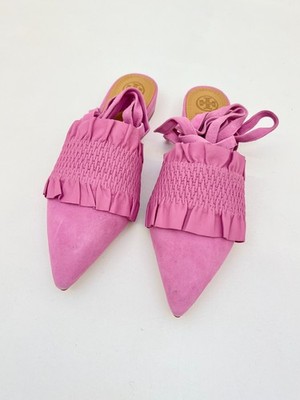 NEU Tory Burch Angelica Pantoletten Gr. 7 (37,5) Magnolia Pink