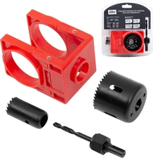 Door Lock Installation Kit, Door Lock Carbon Steel Hole Saw Set for Wooden Doors