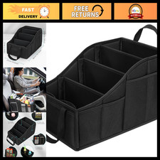 Car Seat Organizer with 4 Compartments 4 Cup Holders - Car Storage Solution