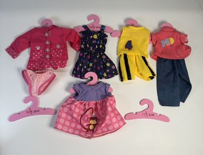 Emily Rose Doll Clothes Lot Dress, Shirts, Shorts, Hangers, ETC. 