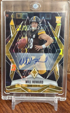 Will Howard RC 2025 Phoenix Rookie Auto Pittsburgh Steelers BLACK PANDORA 1/1