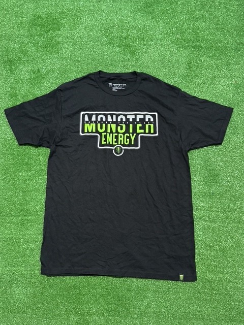 NEW Men's Monster Energy Black Short Sleeve T Shirt Size Large NWOT