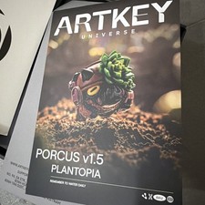 Artkey Porcus Plantopia V1.5 Artisan Board Keycap Cherry MX Rare