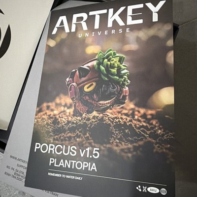 Artkey Porcus Plantopia V1.5 Artisan Board Keycap Cherry MX Rare