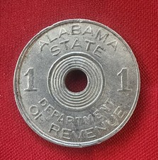 Token Alabama Dept of Revenue Sales Tax.23mm. US Tax# AL-S3A, AL-S3B