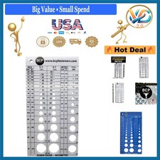 Plastic Screw Thread Gauge Metric  SAE Drill Tap Size Recommender