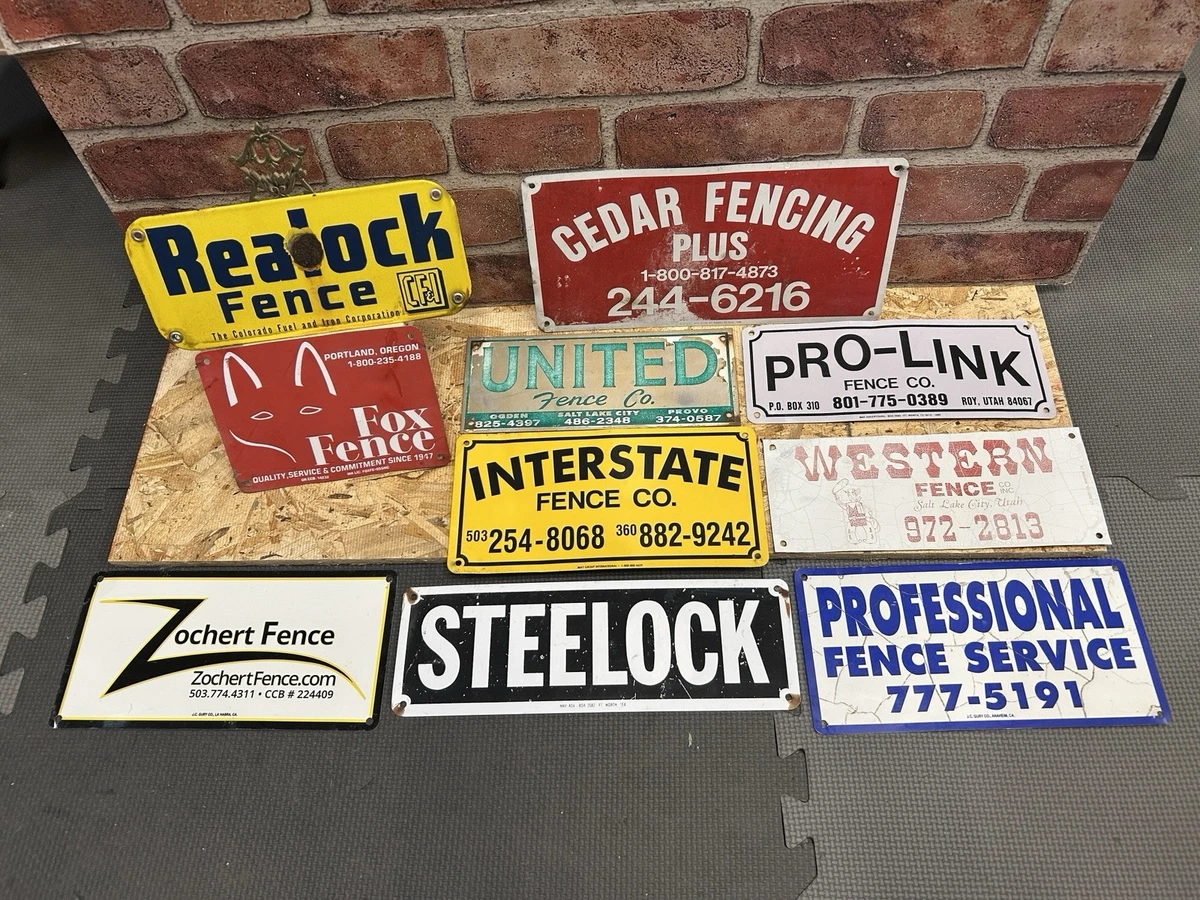 Vintage Fence Sign In Original Advertising Signs (1930-1969) for