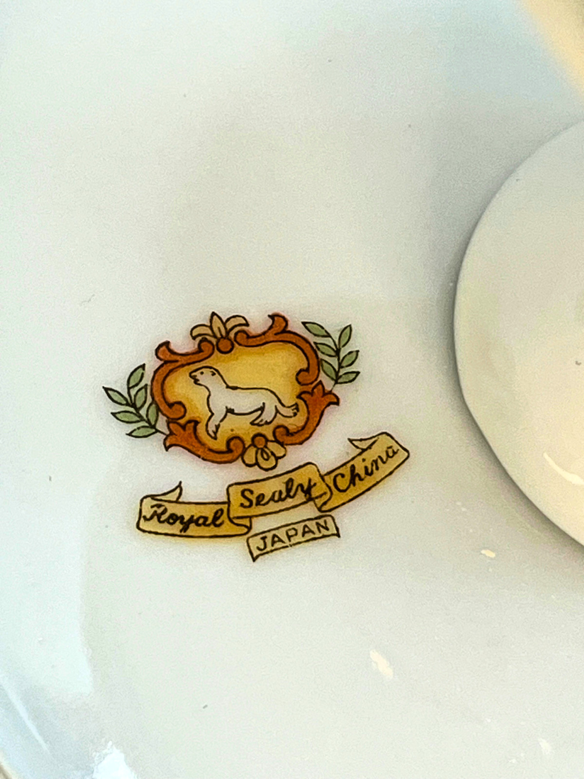 VTG Reticulated Pedestal Plate • Gold Trim • Pansy • Floral Compote Royal Sealy 