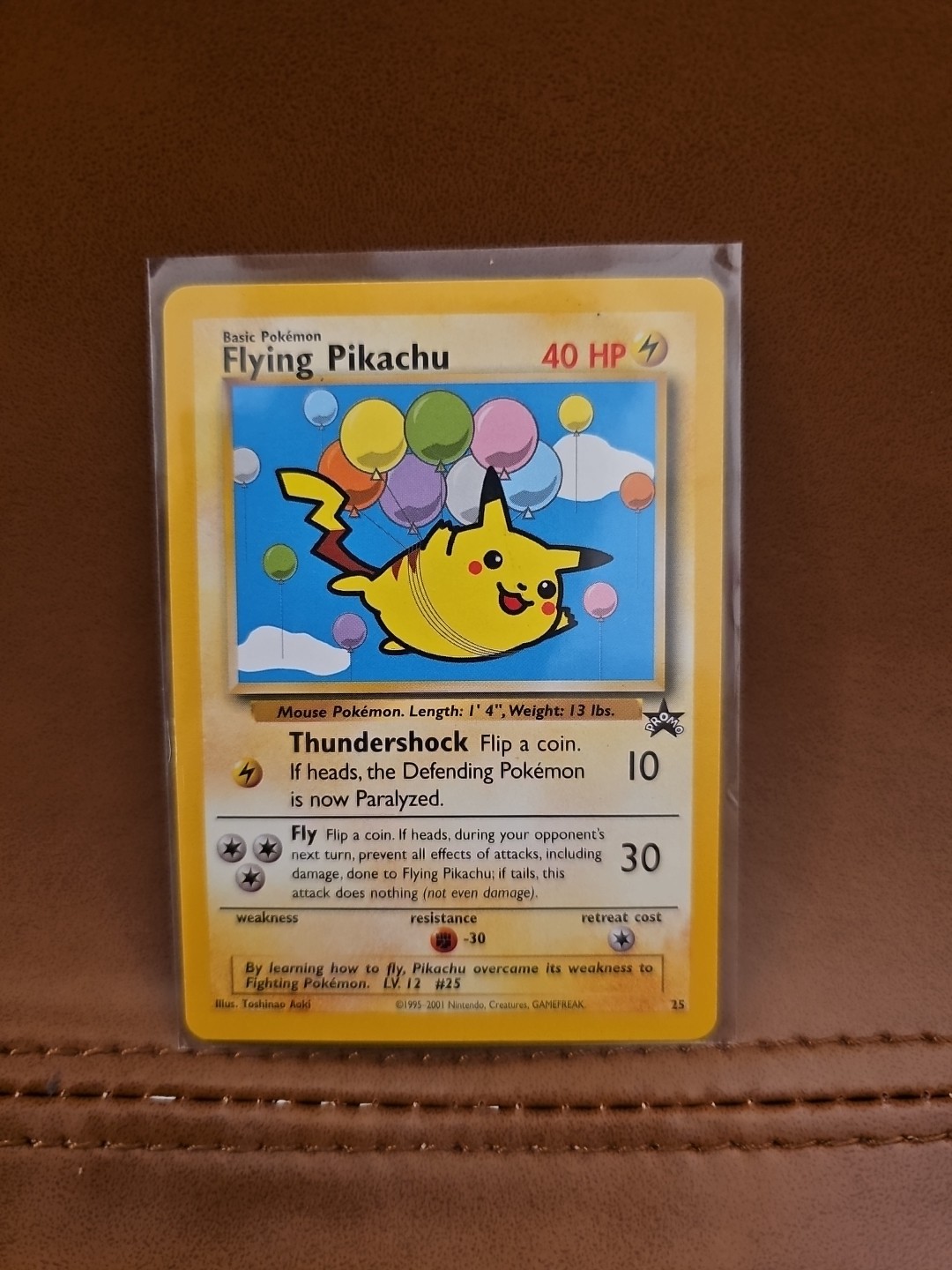 Pokemon Card - Flying Pikachu Black Star Promo #25