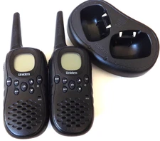 Lot of 2: UNIDEN 2-Way Radio Walkie Talkie with Charger Model: GMR638-2CK Tested