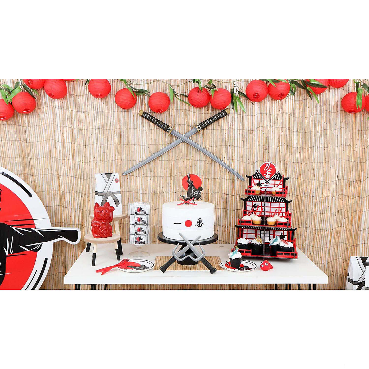 侍ジャパン海外組セット Ninja Sword Set - 6-Piece Double Katana and Accessory Kit - Fun