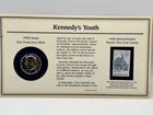 3 John F. Kennedy 1 Silver, 2 Clad Half Dollars on Cards with Stamps 68, 73, 89