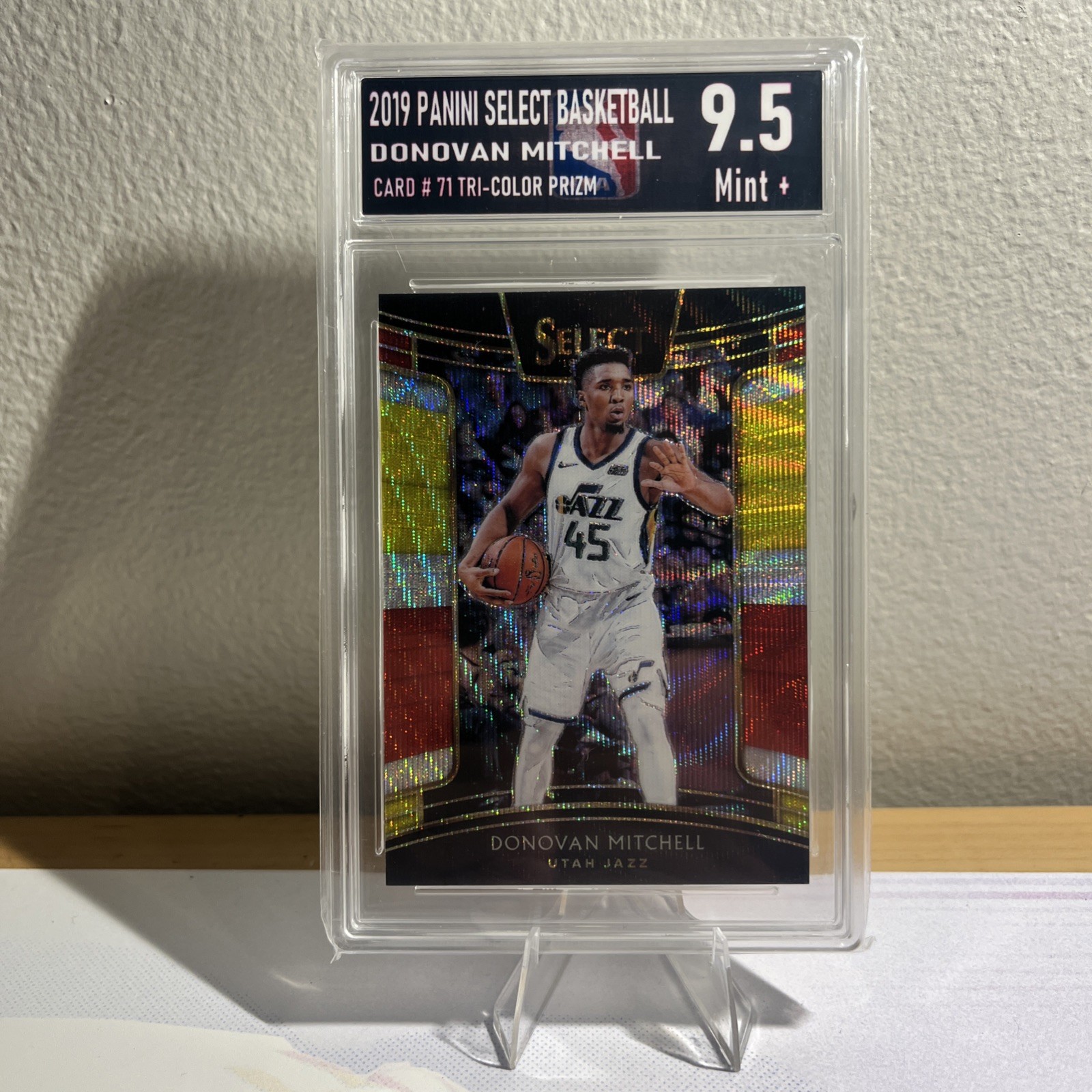 2018-19 Panini Select - Concourse Donovan Mitchell #71 Tri-Color Prizm