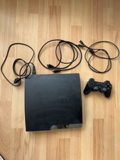 Playstation 3 Slim 160 GB inkl. Kabel & DualShock 3 