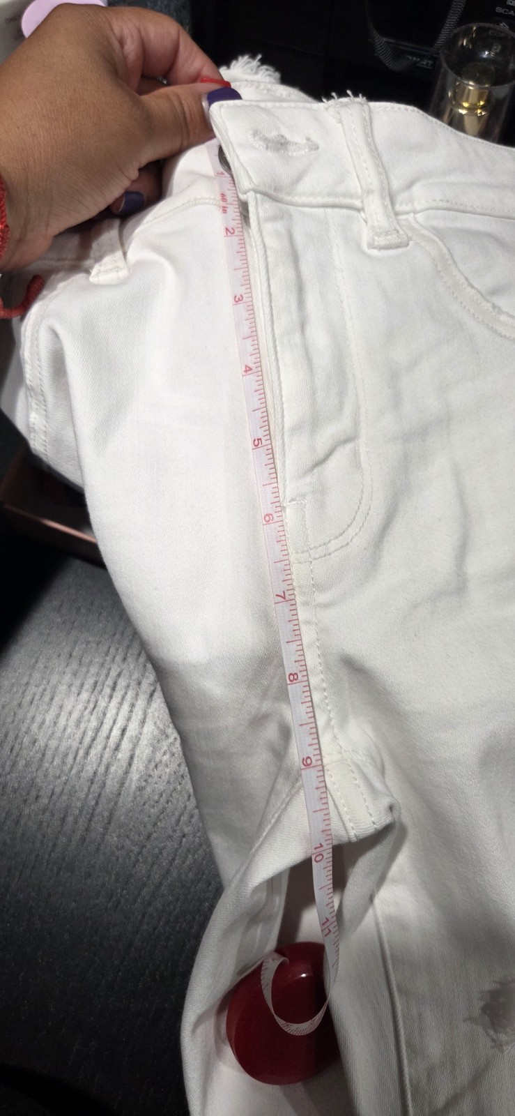 AMERICAN EAGLE NEXT LEVEL STRETCH HIGH RISE JEGGING 4 X-Short WHITE image 6