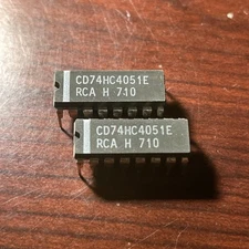 2PCS CD74HC4051E High-speed CMOS 8-channel analog multiplexer RCA