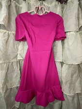 DVF Diane von Furstenberg Serafina Dress Hot Pink Women’s Size 4