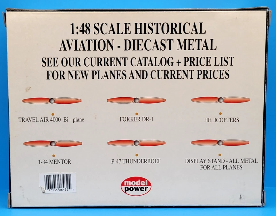 MODEL POWER FOKKER DR-1 TRIPLANE 1:48 DIECAST - JACOBS NO 6432 - SPECIAL EDITION - Image 3 of 4