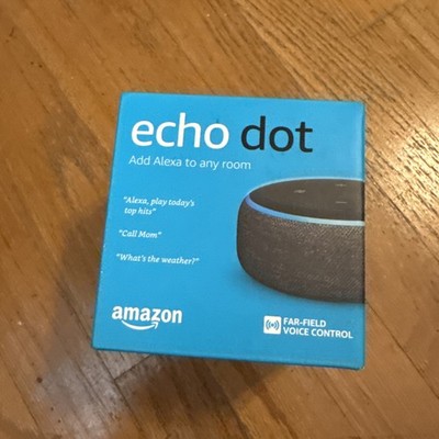 Amazon Echo Dot (3rd Generation) Smart Speaker - Charcoal - New & Sealed Box