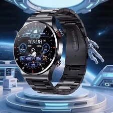 Men  s Bluetooth Call Smart Watch with GPS   AMOLED Full Screen Fitness Tracker f