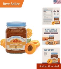 Sugar-Free Apricot Jam - Low Cal, , Gluten Free, 10oz of Pure Bliss