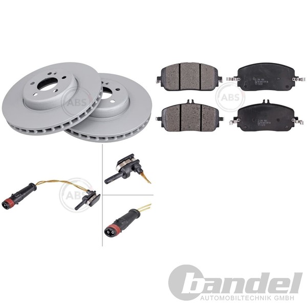 Abs Bremsscheiben 330Mm + BelÄGe Vorne Passend FüR Mercedes E-KLASSE W214 S214-image