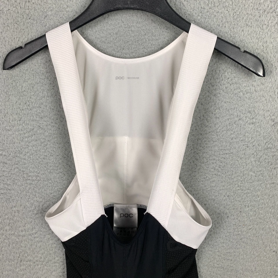 Culotte con tirantes POC Avip Ceramic VPDS para hombre mediano blanco/negro acolchado ciclismo ciclismo Foto 2 de 4