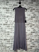NWT! Simply Vera Vera Wang Mockneck Knit Midi Dress Gray Ridge Size XL $60